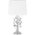 Butterfly Table Lamp - Chrome, Grey Shade