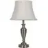 Caden Table Lamp - Pewter, White Shade