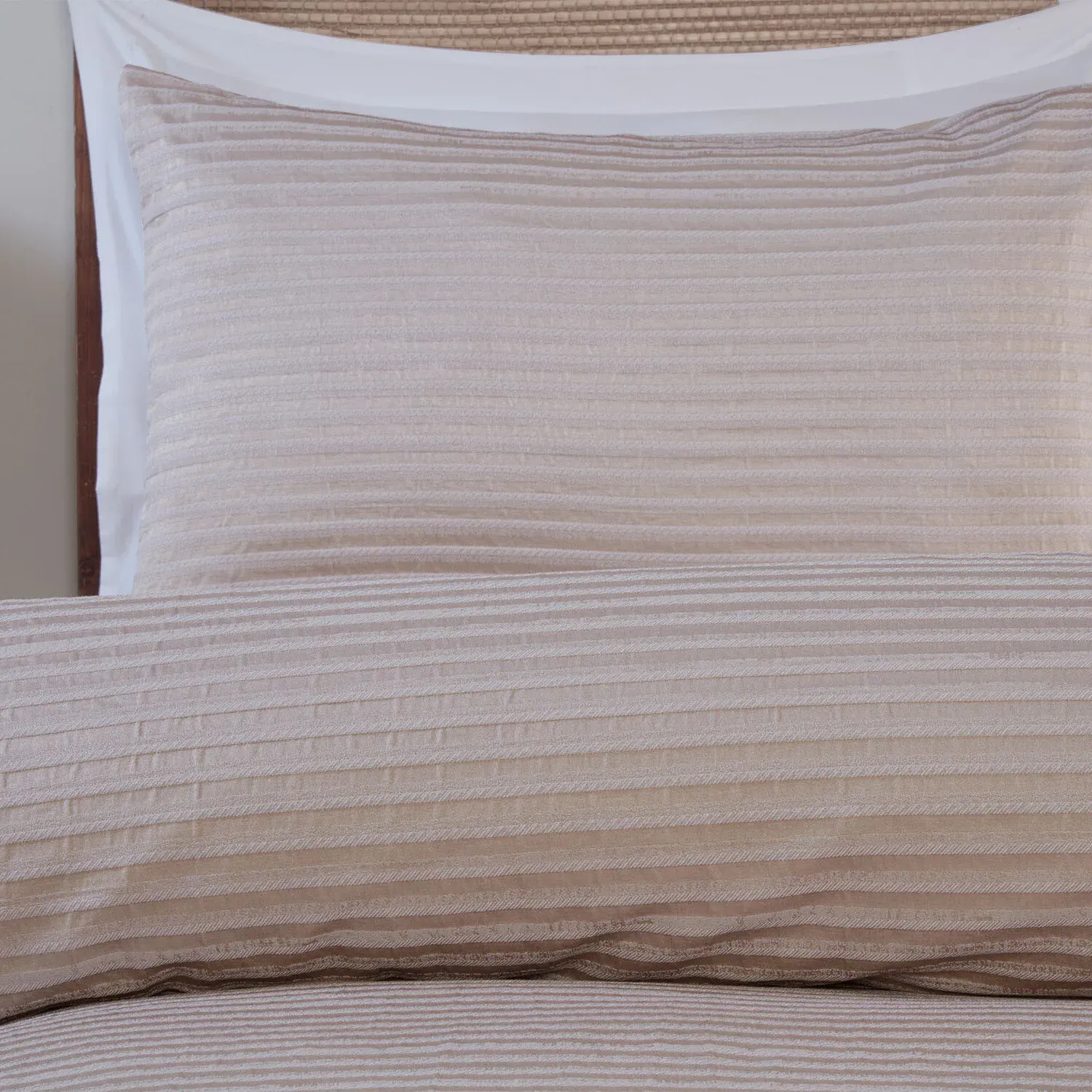 Cairo Jacquard Super King Duvet Set - Natural