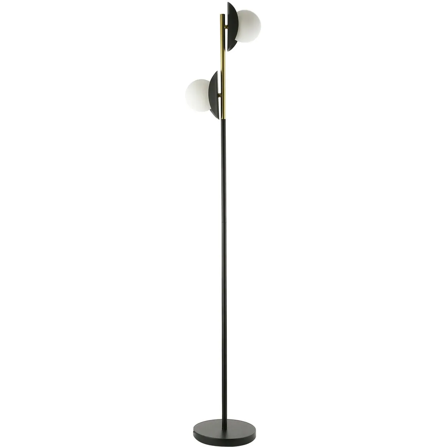 Callisto 2 Light Floor Lamp - Black, Gold image