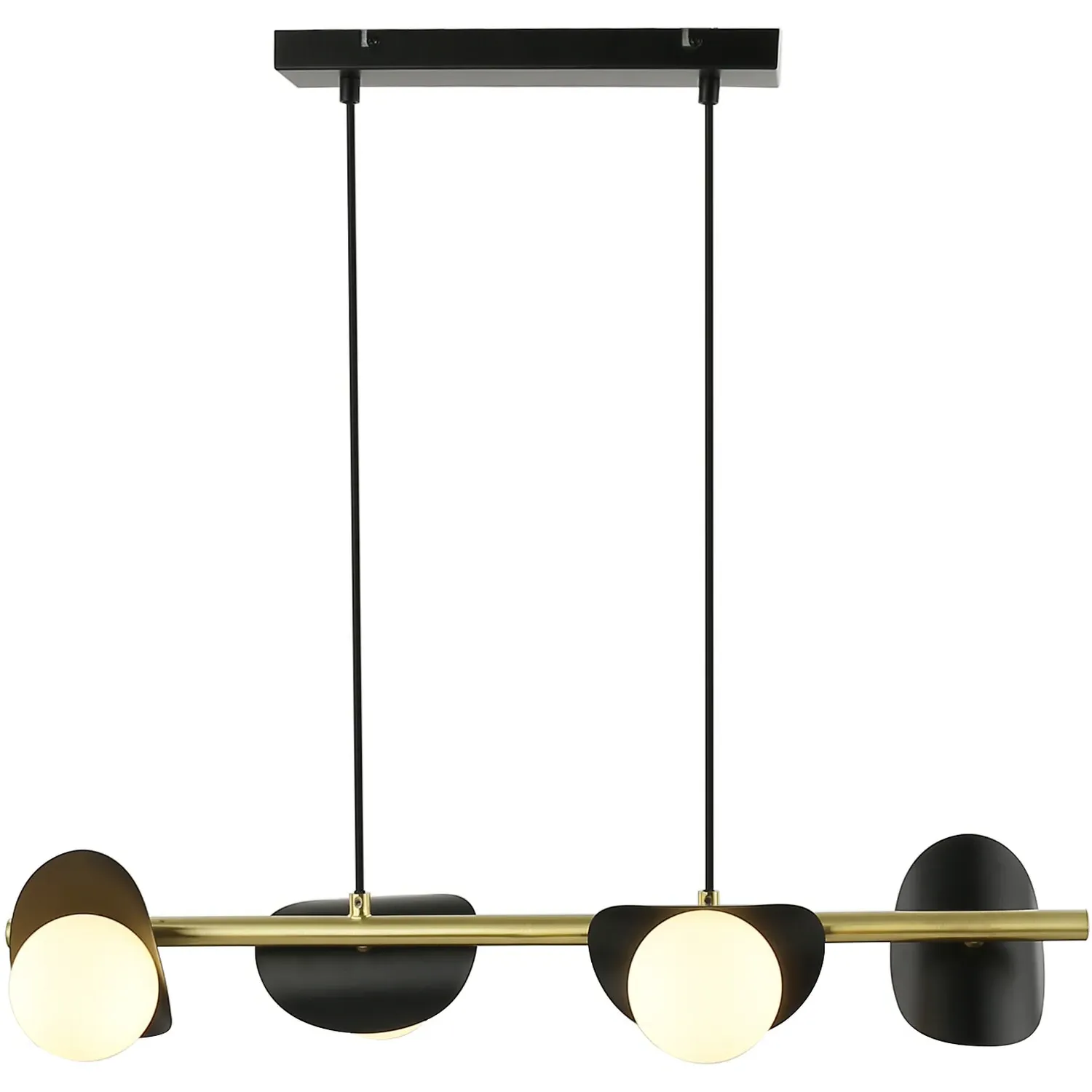 Callisto 4 Light Ceiling Fitting - Black, Gold