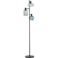 Camborne 3 Light Floor Lamp - Black