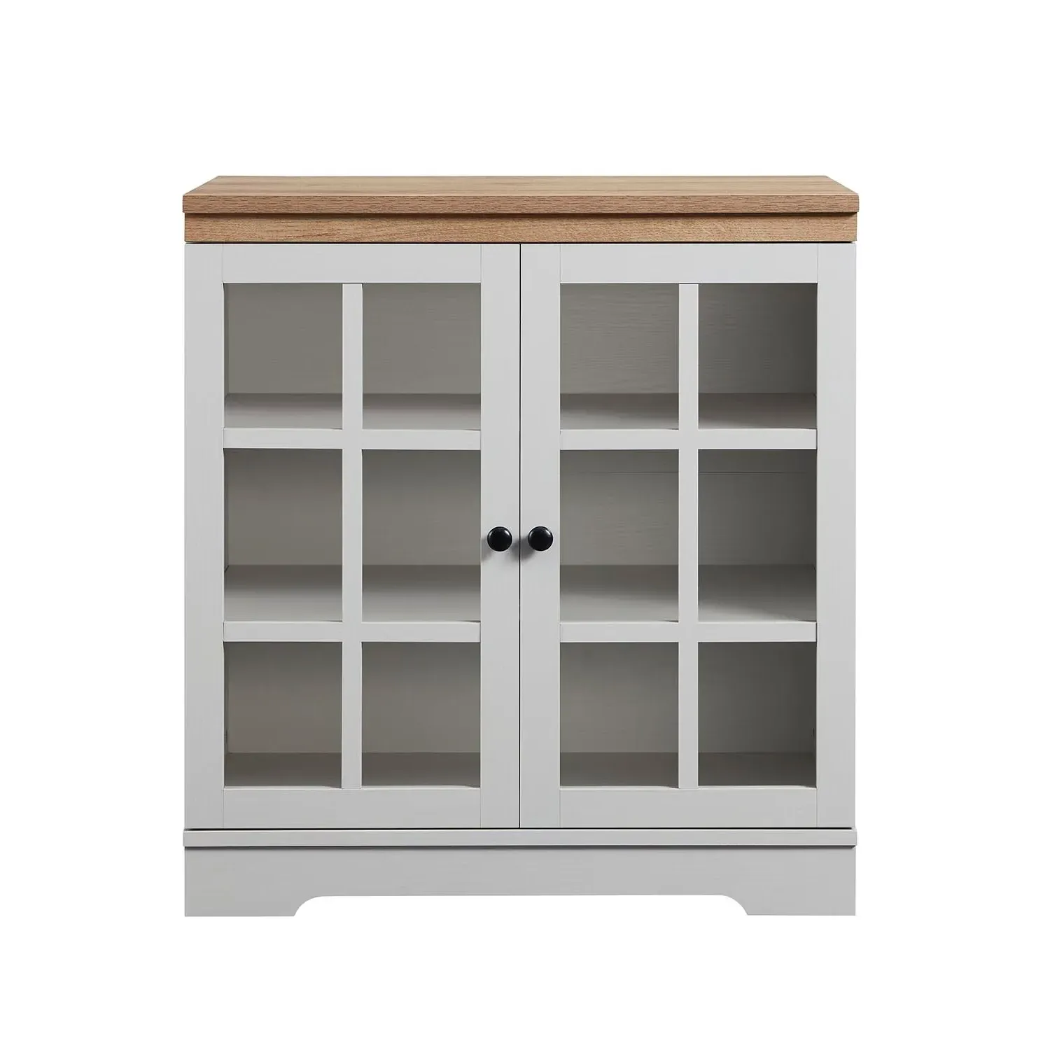 Cambridge 2 Door Sideboard - Grey, Oak Effect