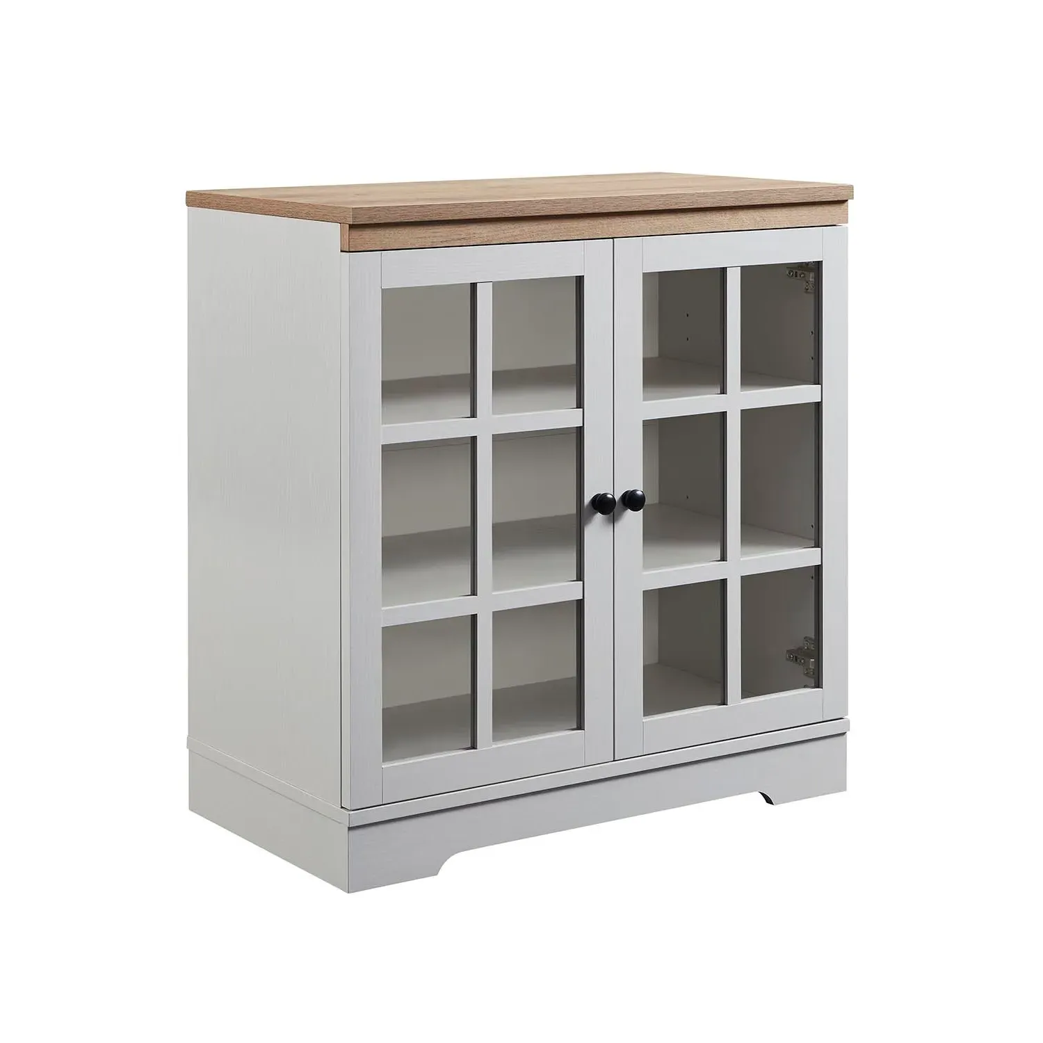 Cambridge 2 Door Sideboard - Grey, Oak Effect