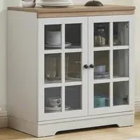 Cambridge 2 Door Sideboard - Grey, Oak Effect