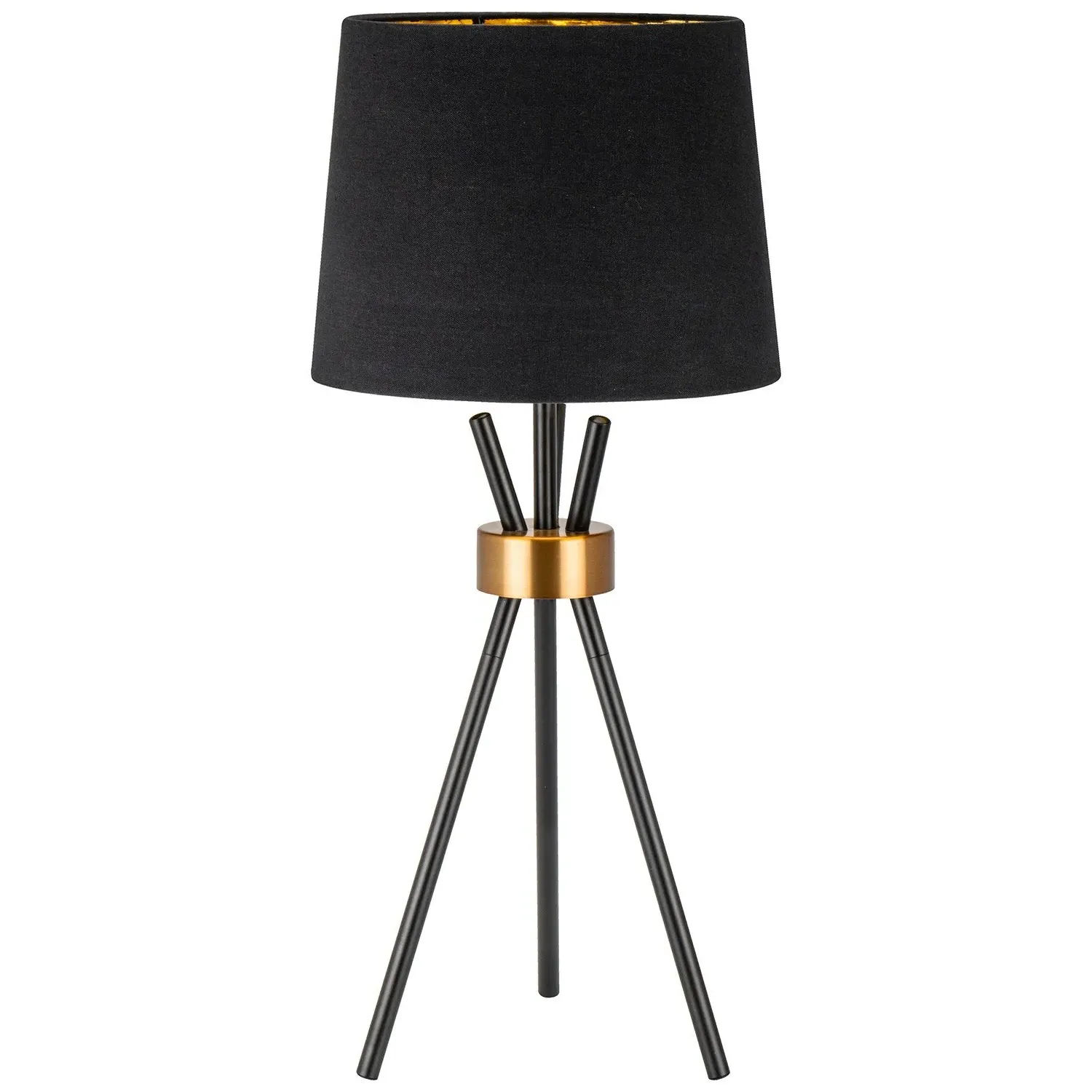 Camden Tripod Table Lamp - Black, Gold image