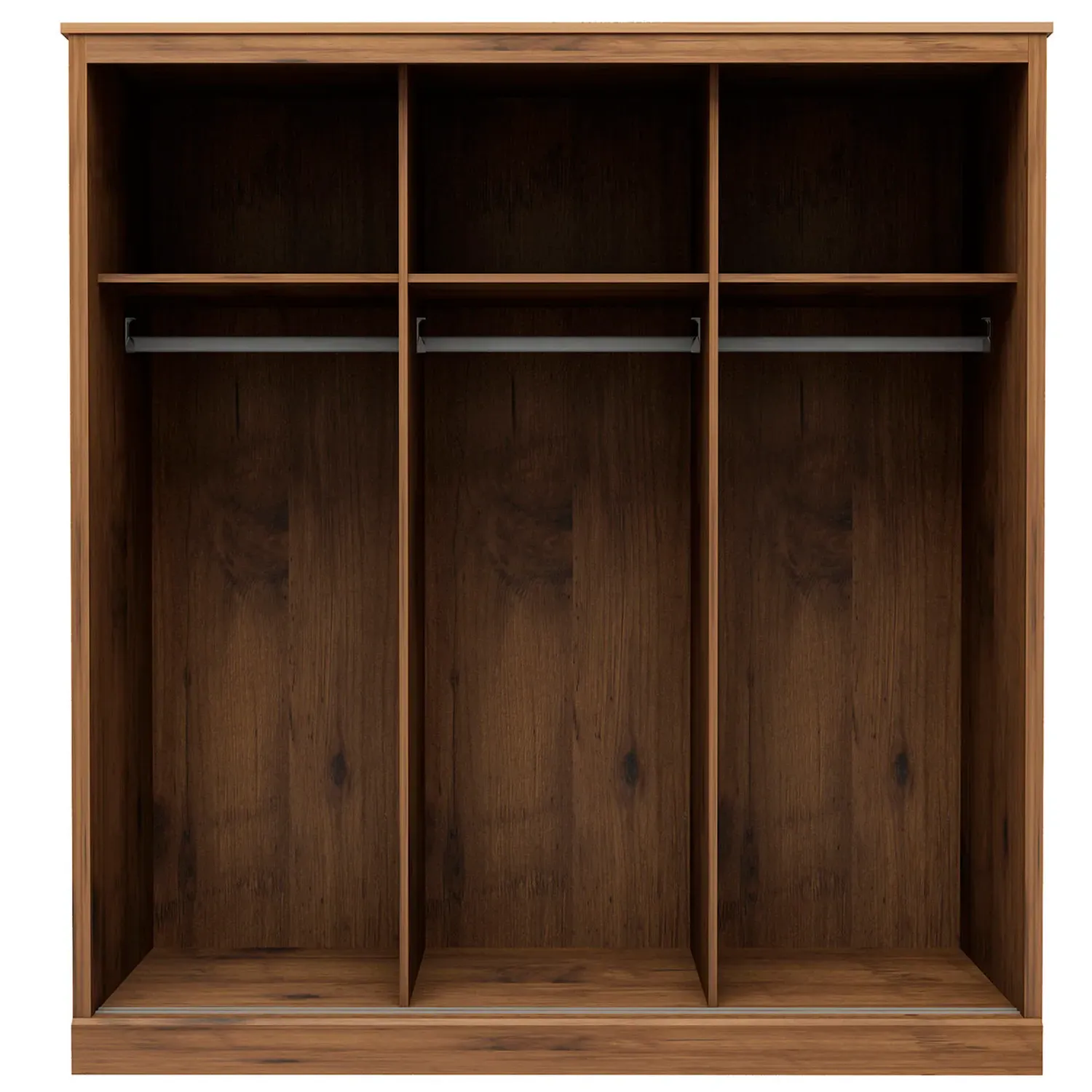 Camford 3 Door Sliding Wardrobe with Mirror - Brown, Oak