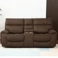 Cancun 2-Seater Reclining Sofa - Brown