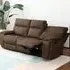 Cancun 3-Seater Recliner Sofa - Brown