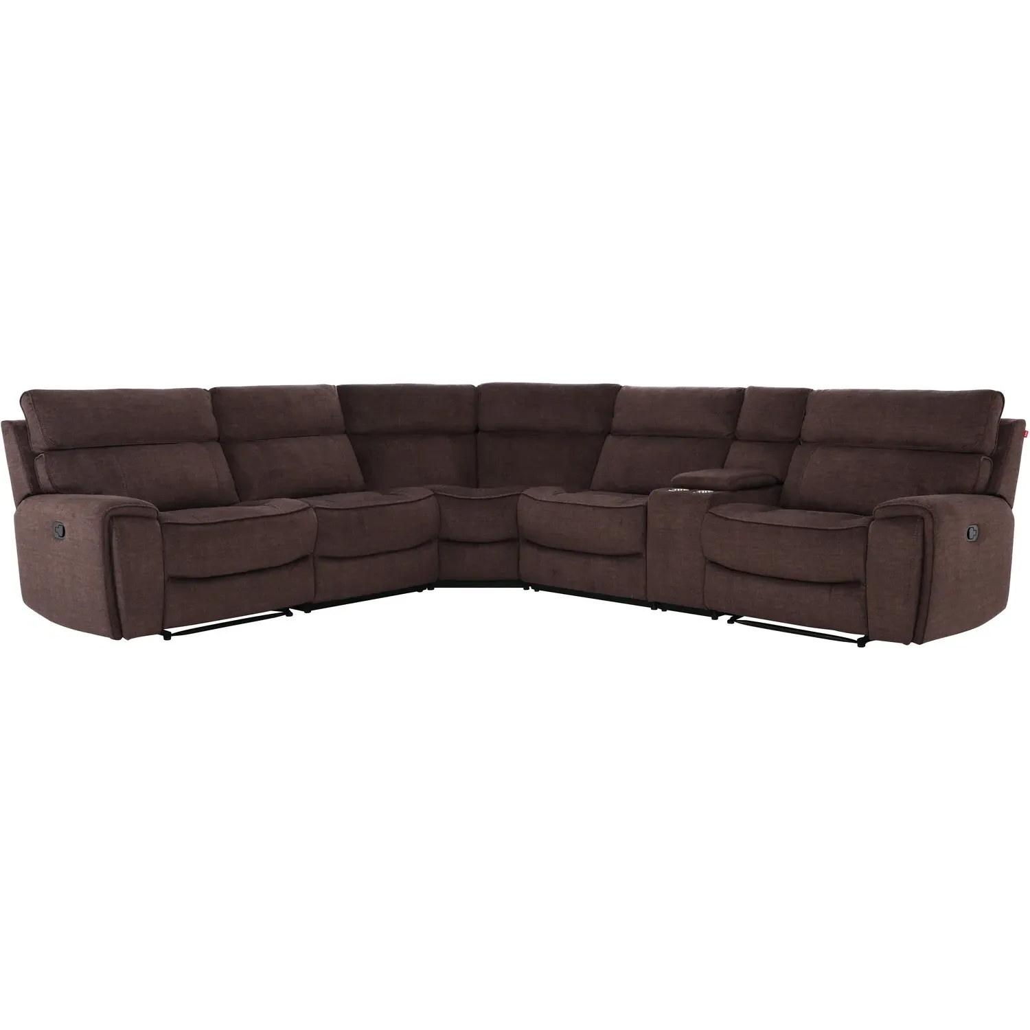 Cancun 5-Seater Corner Sofa - Brown