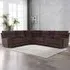 Cancun 5-Seater Corner Sofa - Brown