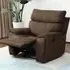 Cancun Manual Recliner Chair with Footrest - Brown
