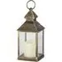 Candle Lantern with Brush Finish - Multi