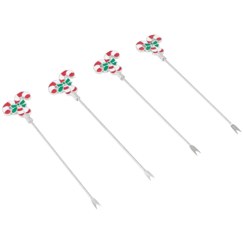 Candy Cane Acacia Cheeseboard Set - Natural