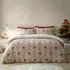 Candy Cane Hearts Single Duvet Set - Beige, Fleece
