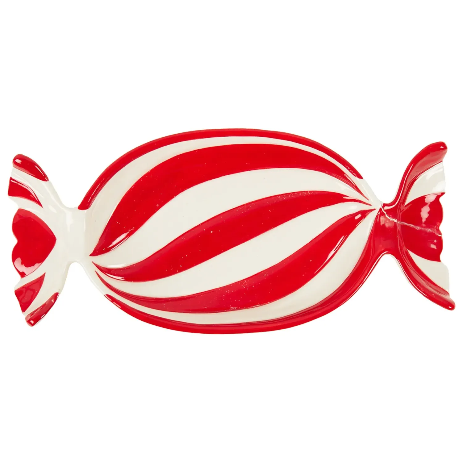 Candy Cane Sweet Tray - Red and White