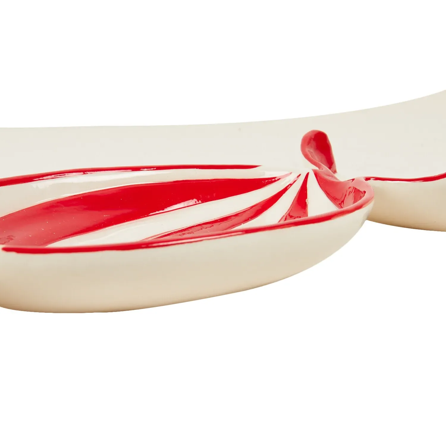 Candy Cane Sweet Tray - Red and White