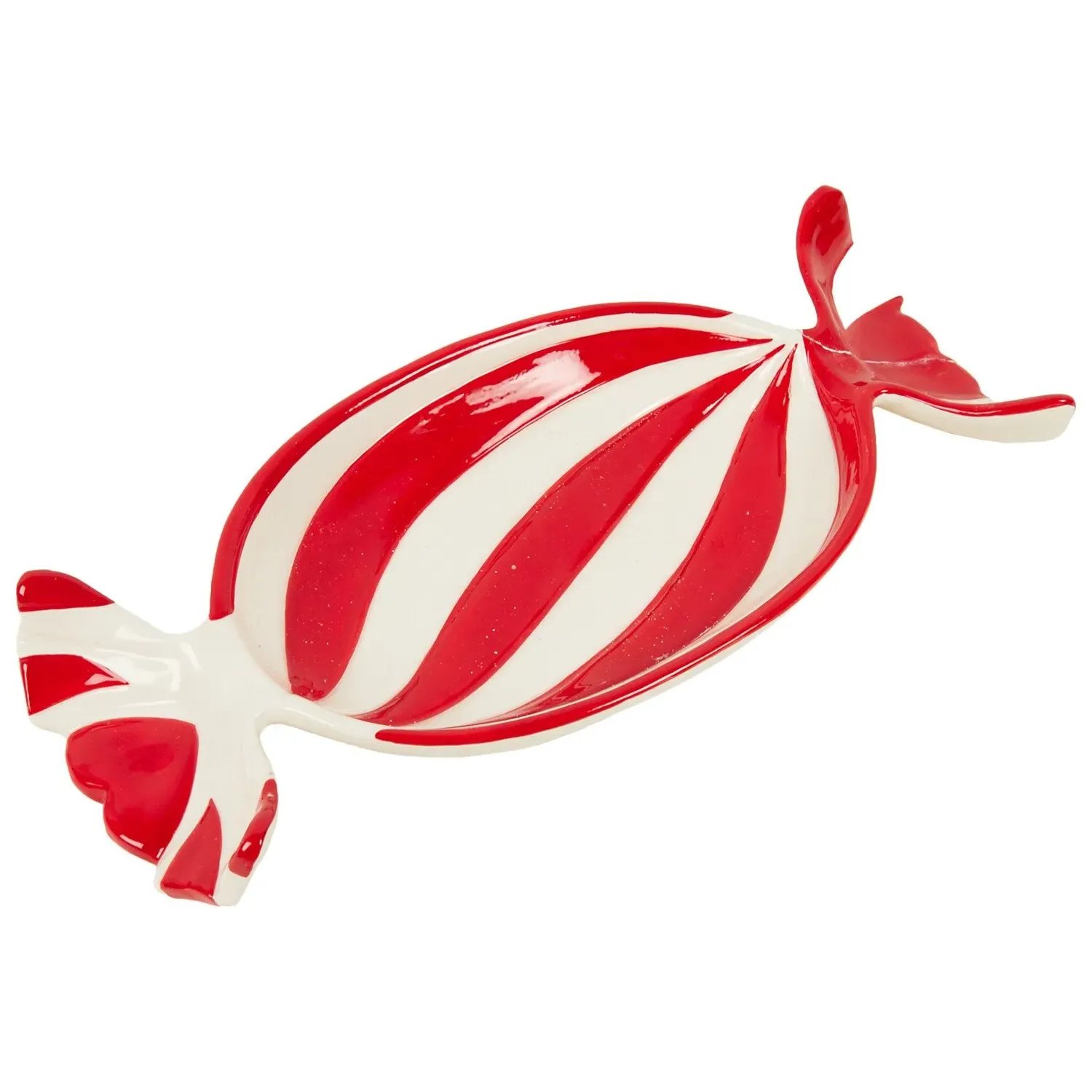 Candy Cane Sweet Tray - Red and White