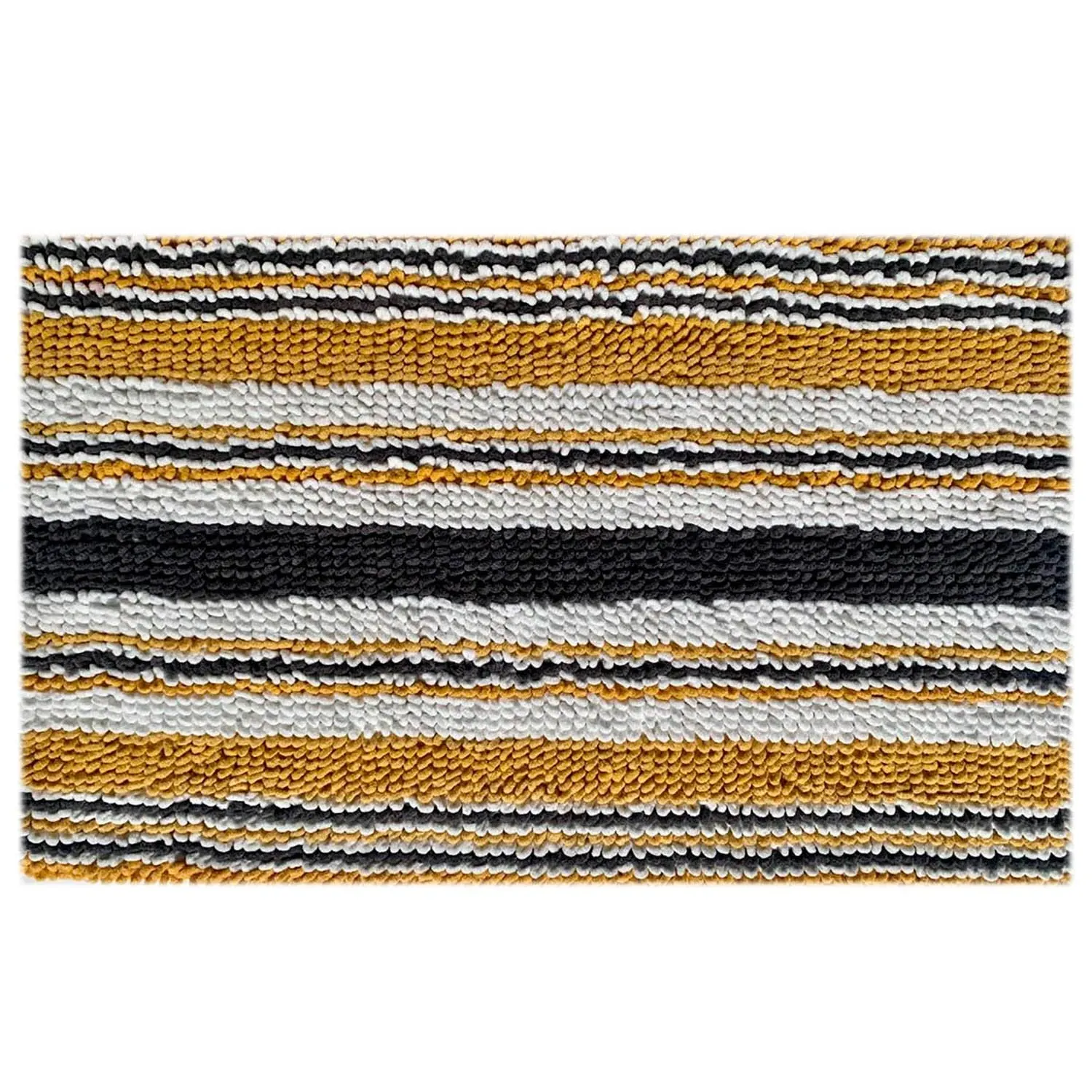 Candy Stripe Bath Mat - Ochre image