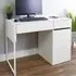 Canterbury Single Door Office Desk with Storage - White
