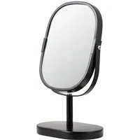 Capri Squircle Cosmetic Mirror with Magnification - Black