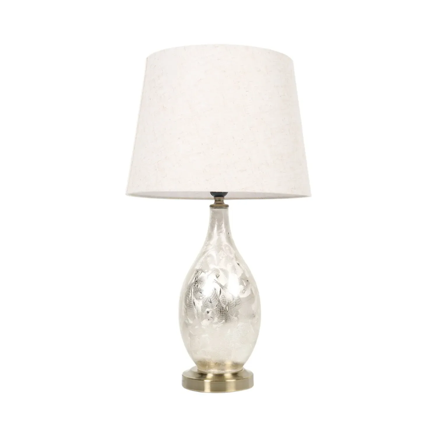 Cara Table Lamp with Antique Finish - Chrome