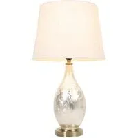 Cara Table Lamp with Antique Finish - Chrome