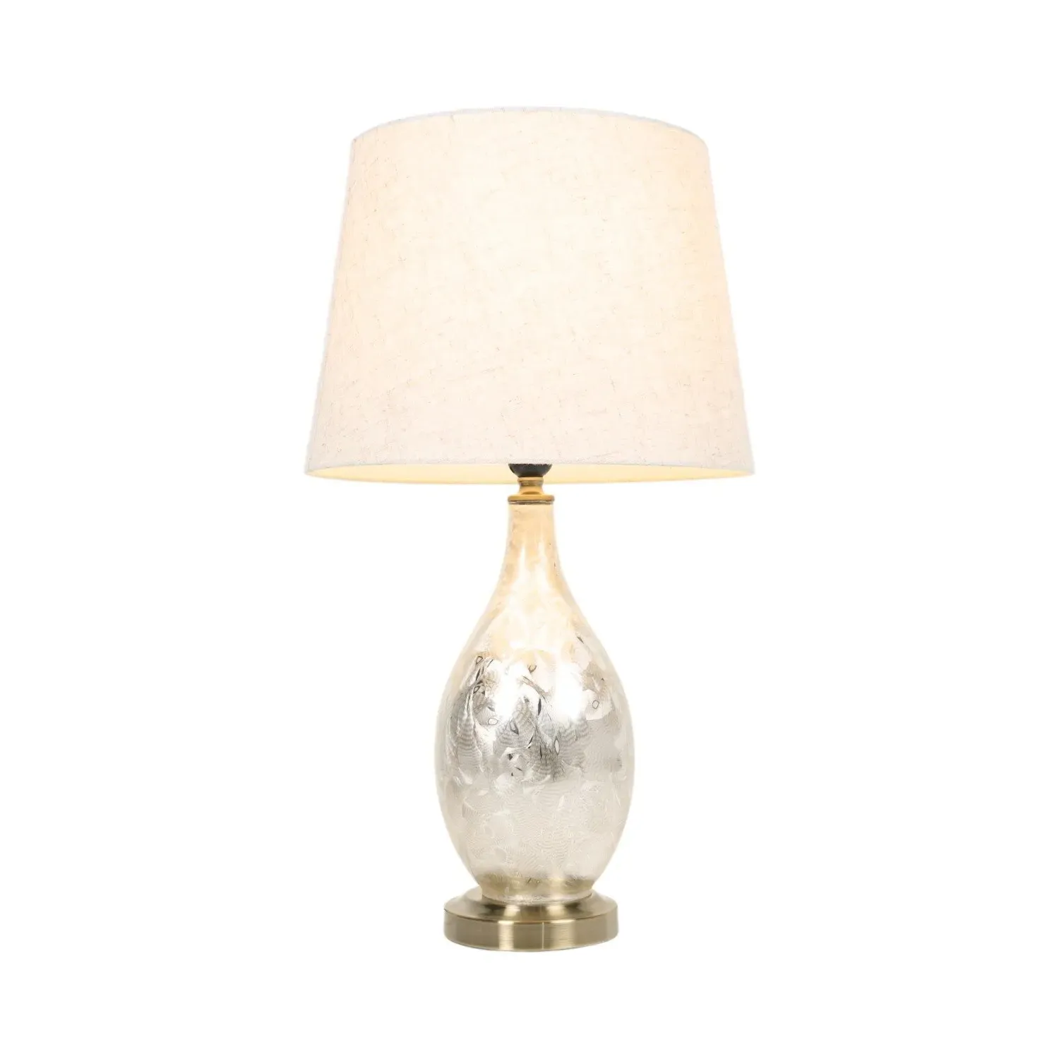 Cara Table Lamp with Antique Finish - Chrome
