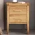 Carbini 2 Drawer Bedside Table - Brown, Pine