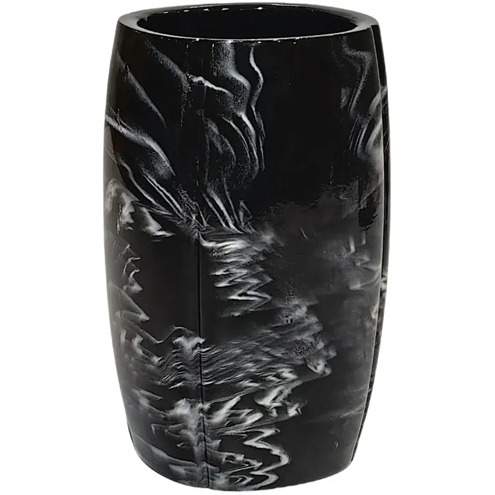 Carrara Marble Effect Tumbler - Black image