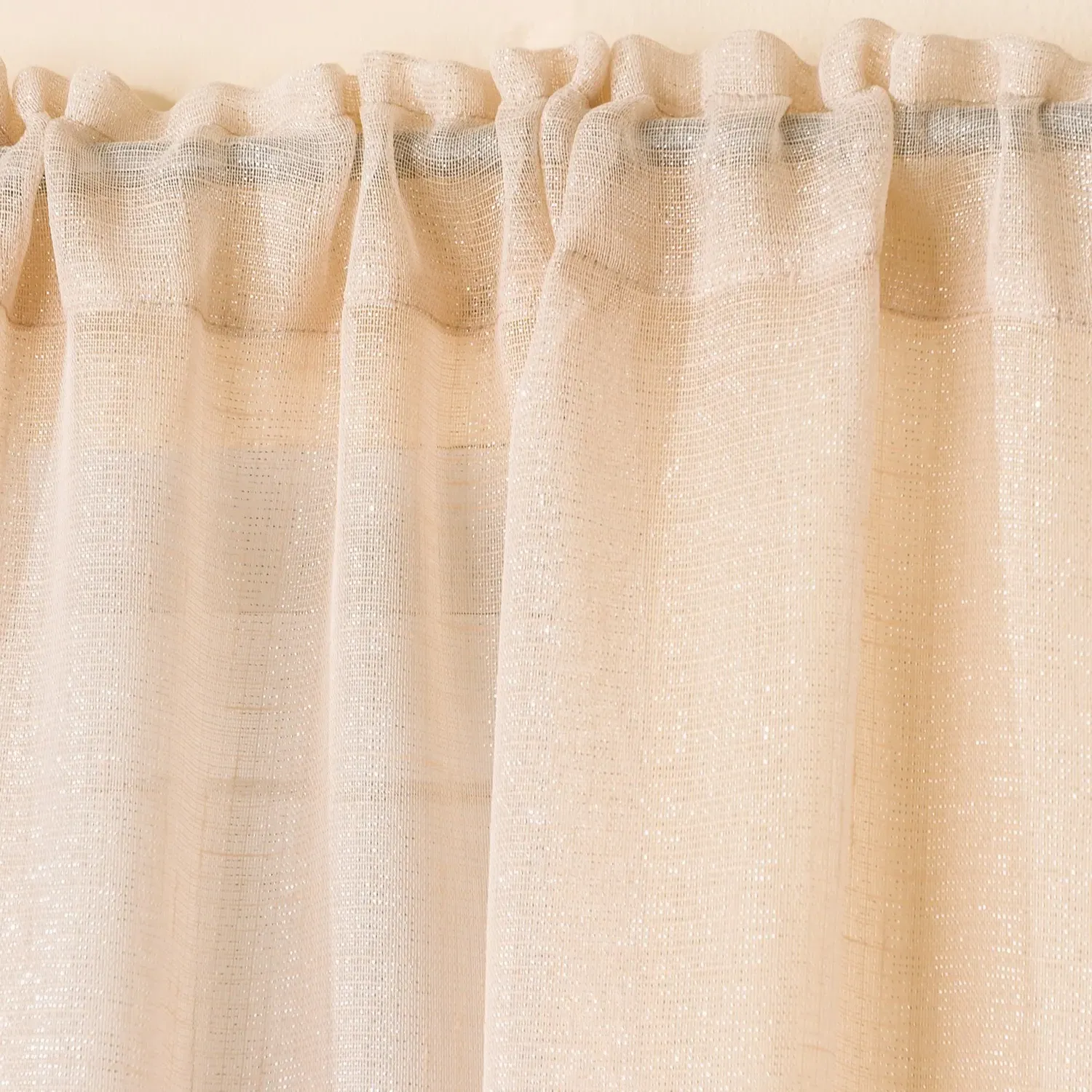 Casablanca Voile Panel Curtain - Cream
