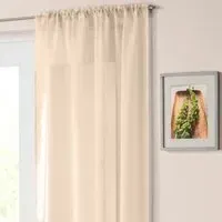 Casablanca Voile Panel Curtain - Cream