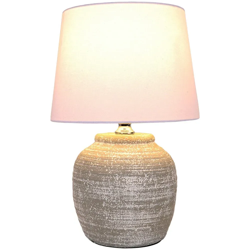 Caspian Table Lamp - Grey, Concrete