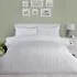 Cassie Crinkle Stripe Super King Duvet Set - Silver