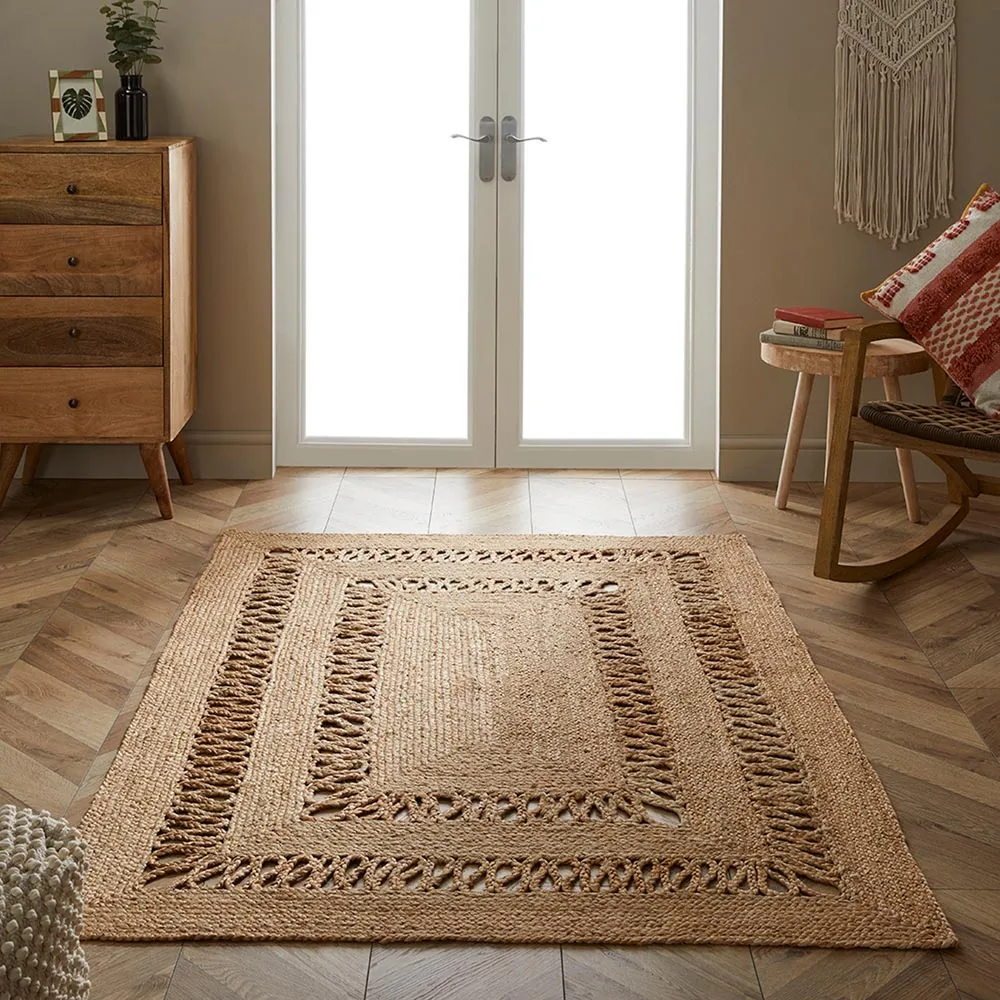 Castlefield Jute Rug - Brown