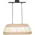 Caswell 2 Light Oval Ceiling Fitting - Natural, Rattan