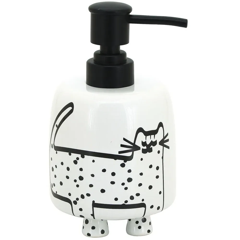 Cat Soap Dispenser - Black image