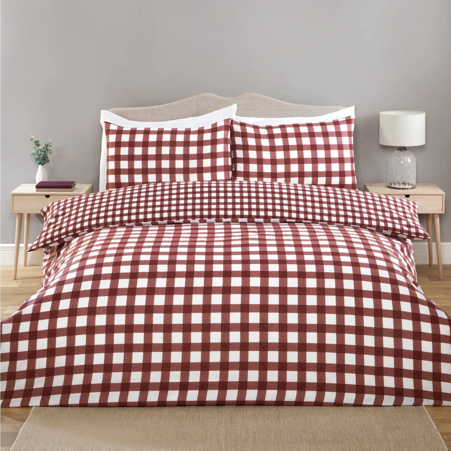 Catriona Double Duvet Set - Burgundy image