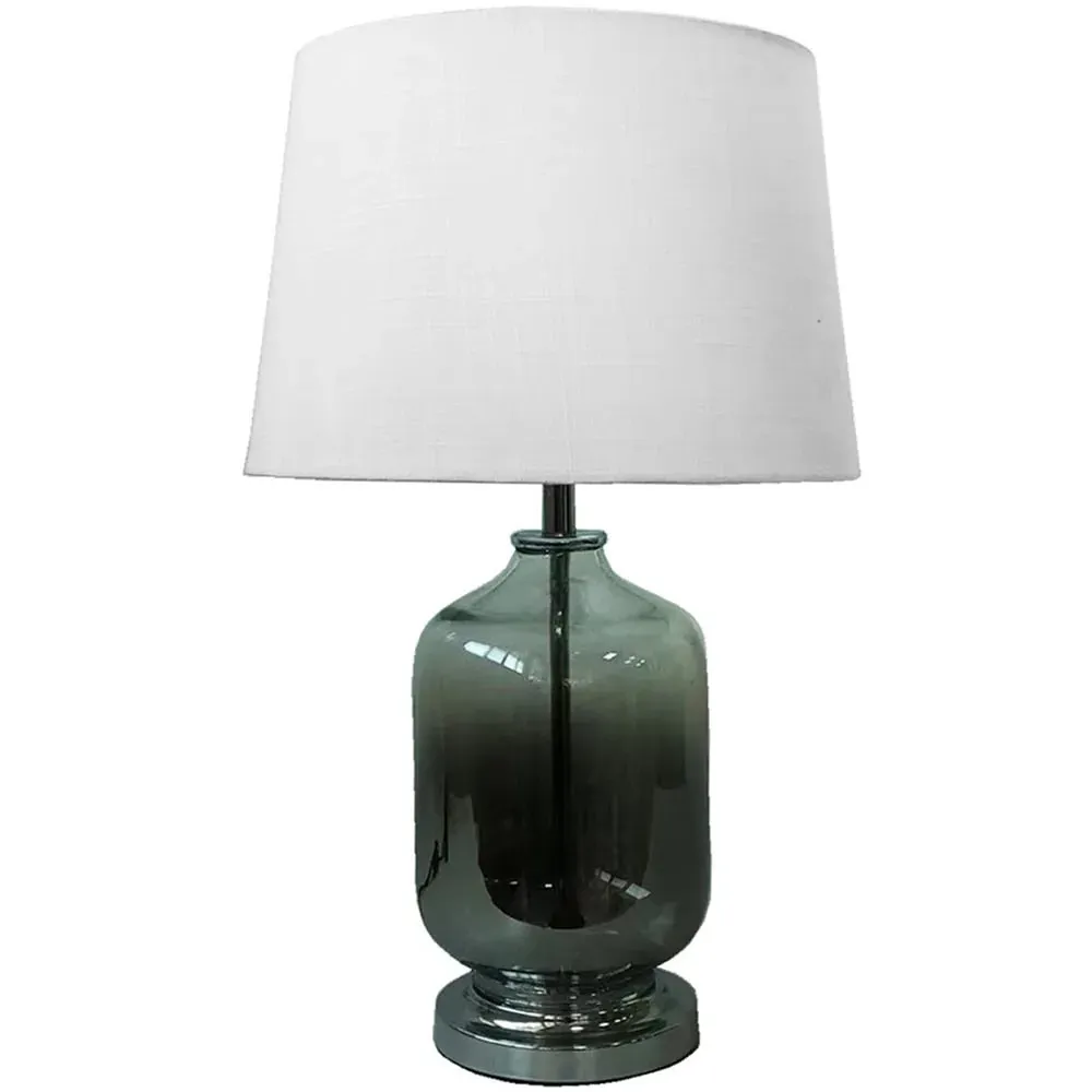 Cecilio Urn-Shaped Table Lamp - Grey, Glass