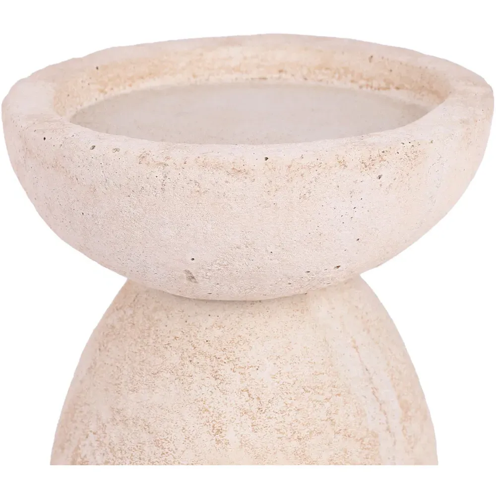 Cement Candle Holder - Natural