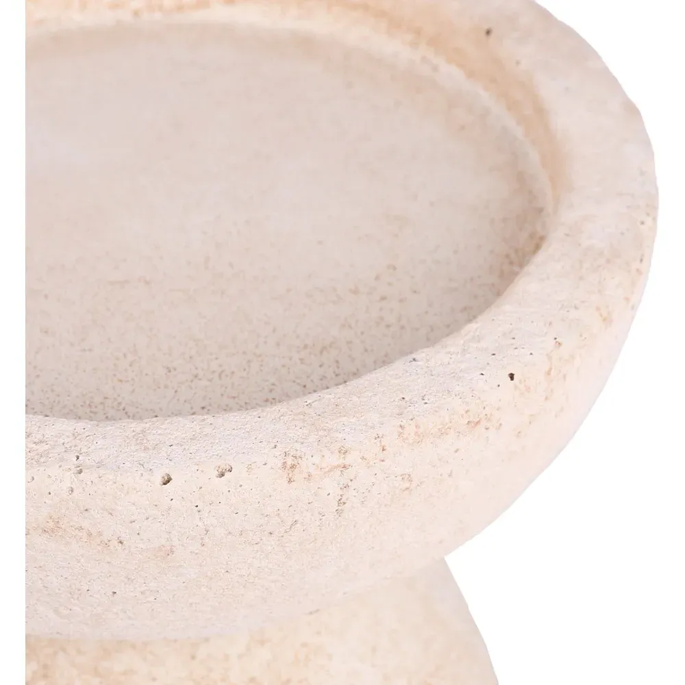 Cement Candle Holder - Natural