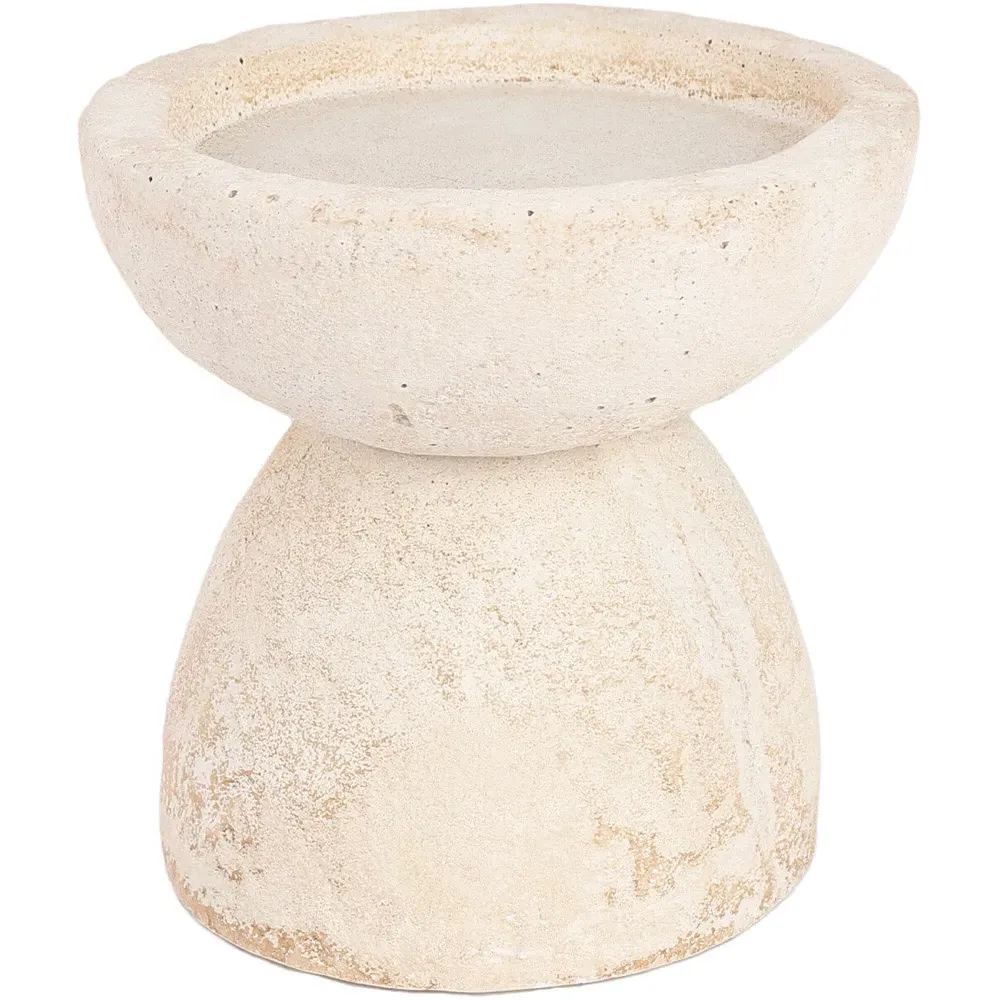 Cement Candle Holder - Natural image