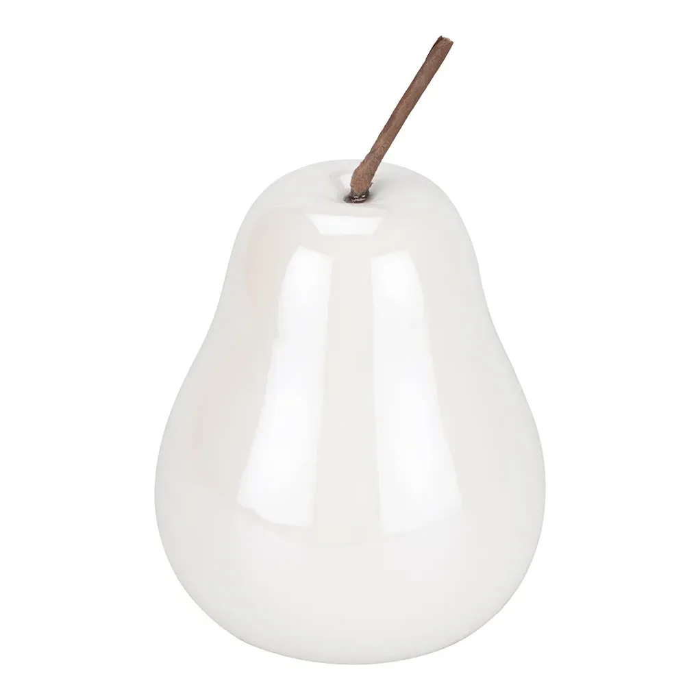 Ceramic Fruit Ornament - White