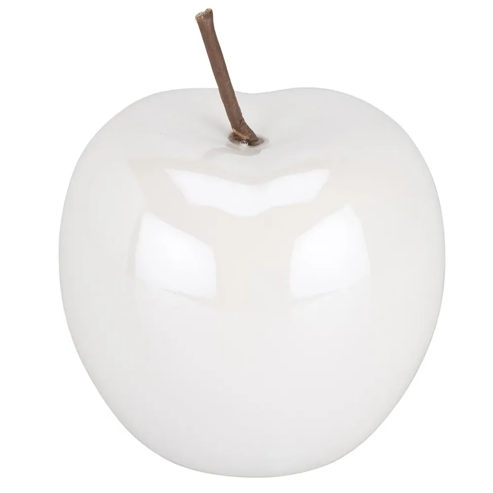 Ceramic Fruit Ornament - White