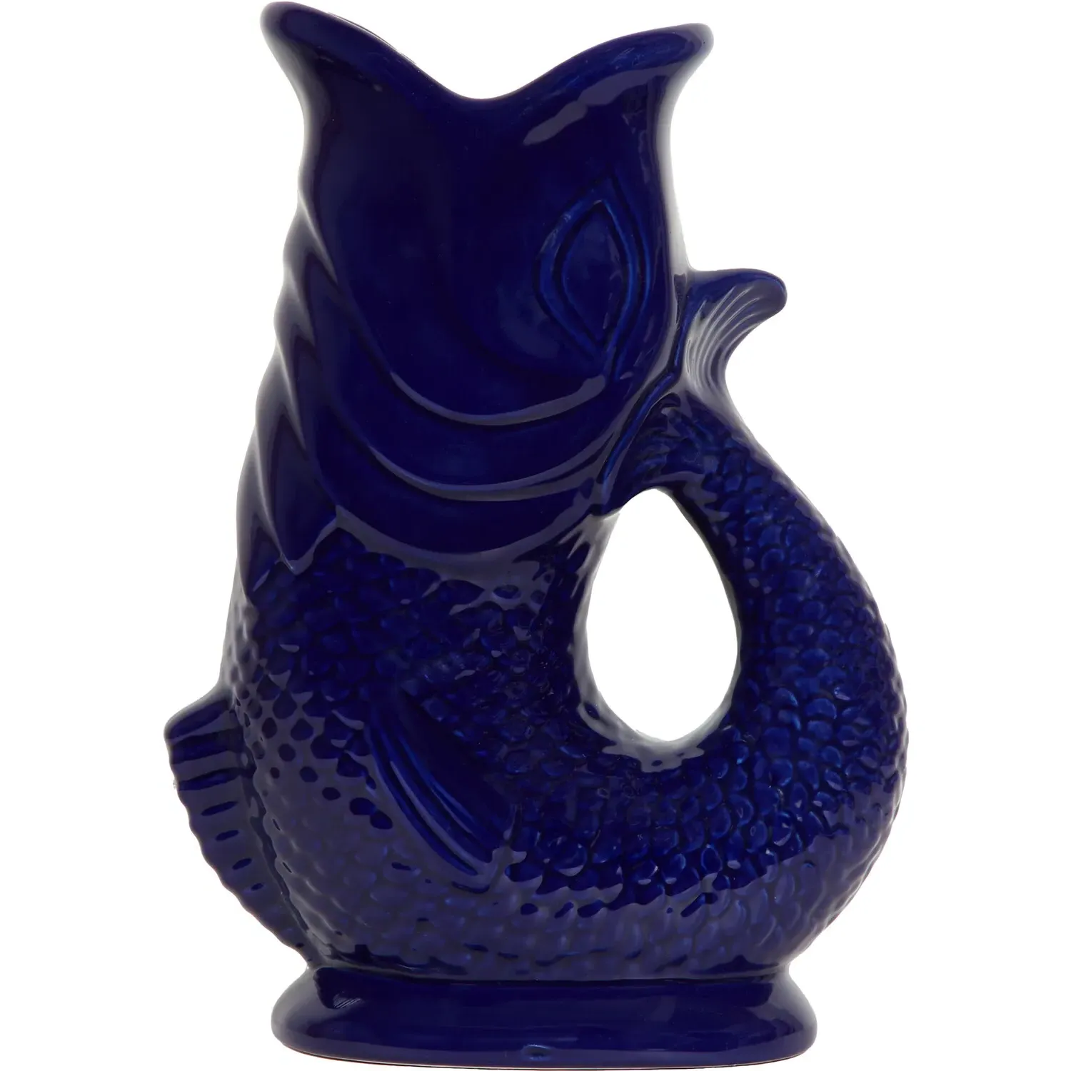 Ceramic Koi Fish Jug - Blue
