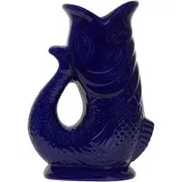 Ceramic Koi Fish Jug - Blue