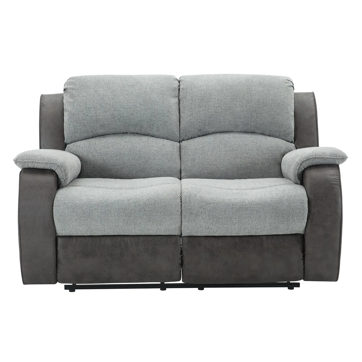 Charleston 2-Seater Recliner Sofa - Grey, Fabric