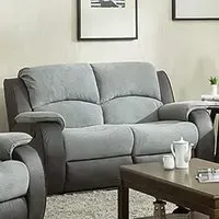 Charleston 2-Seater Recliner Sofa - Grey, Fabric