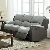 Charleston 3-Seater Recliner Sofa - Grey, Fabric