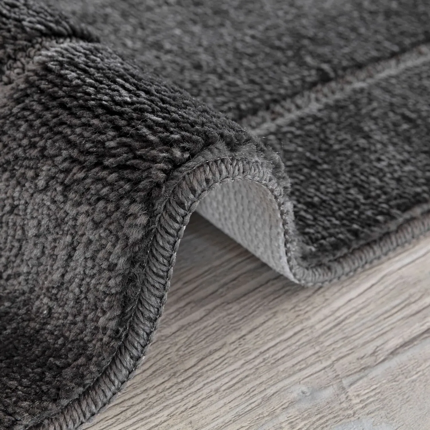 Chelsea 2 Piece Bath Mat Set - Dark Grey